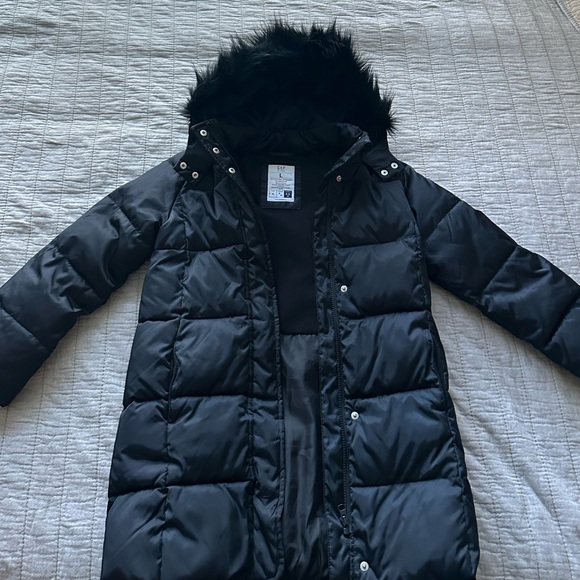 Gap Kids ColdControl Ultra Max Puffer long Parka Black size Large - Picture 5 of 14